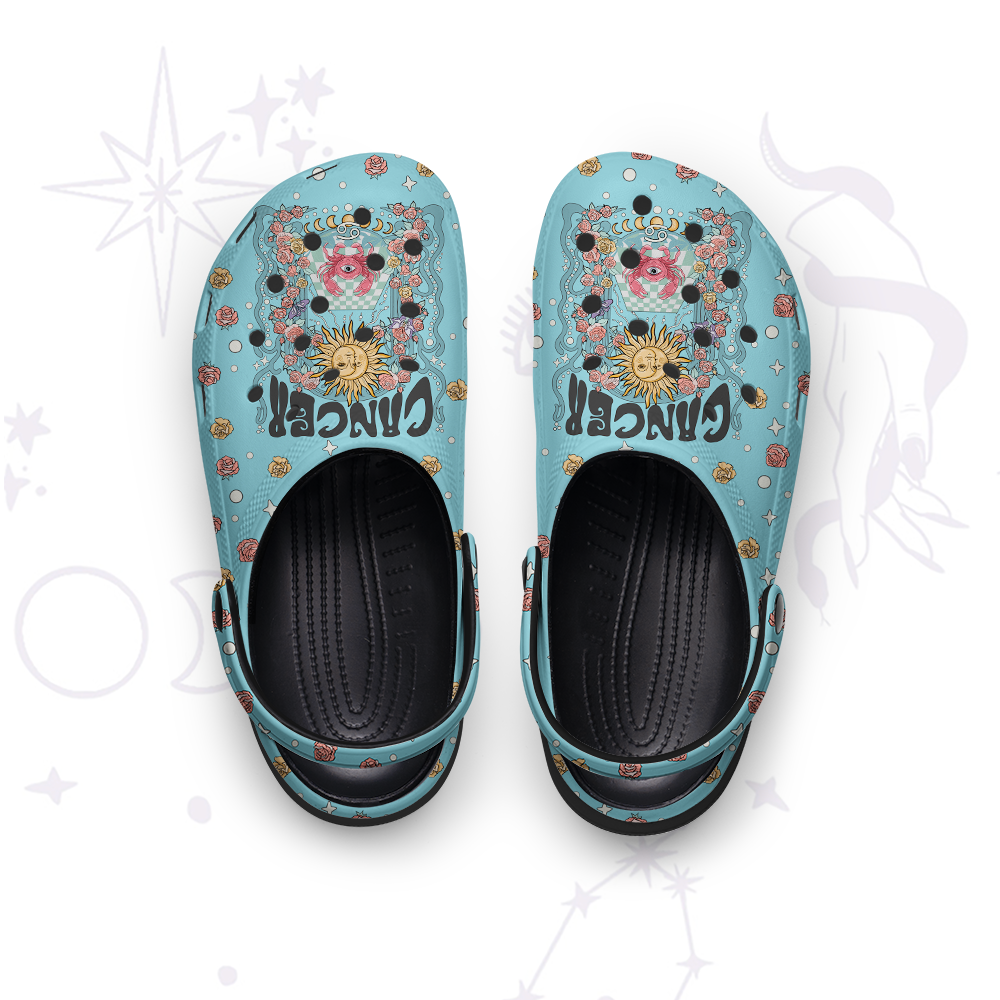 Purplehecate Cancer Spirit Zodiac Rubber Clogs