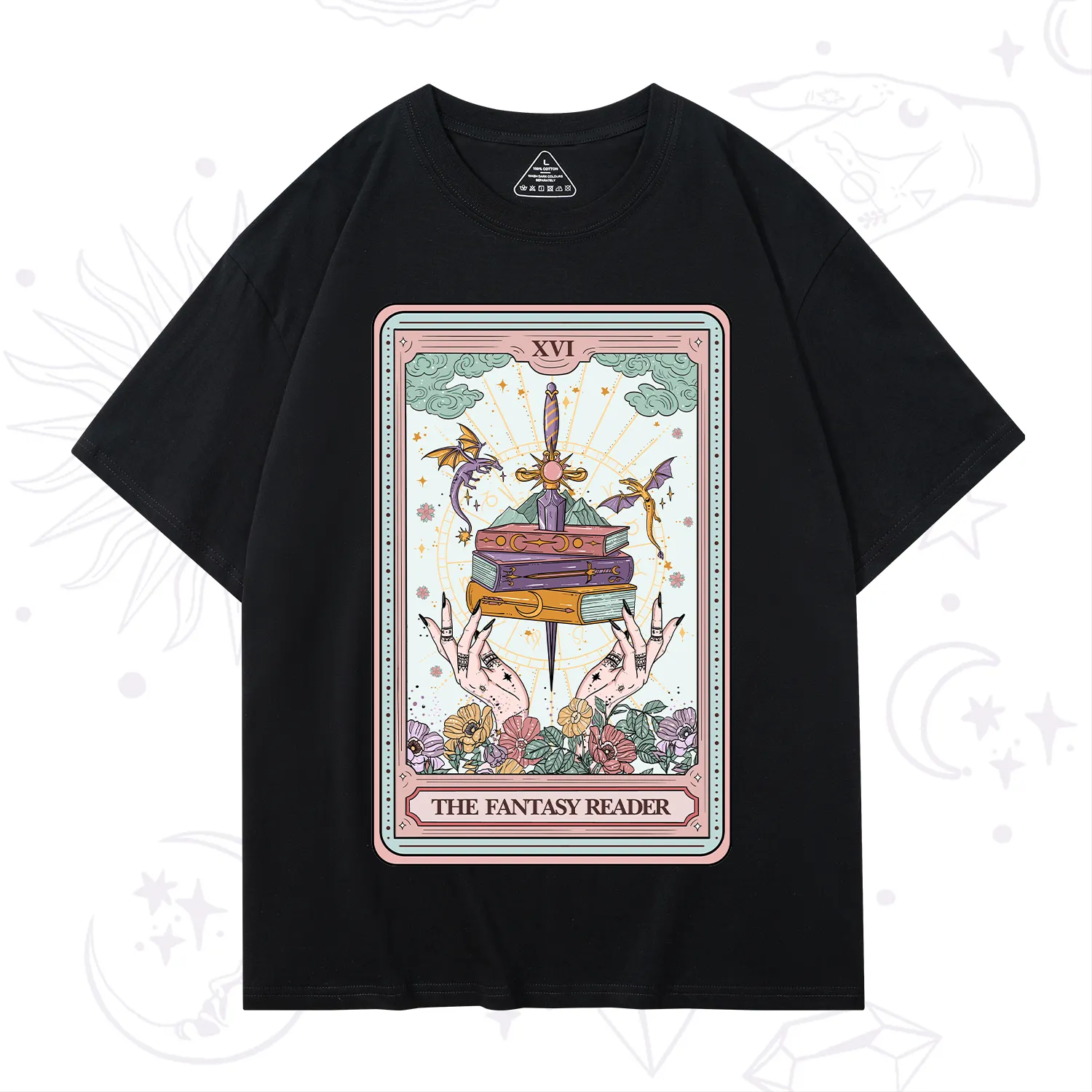 Purplehecate The Fantasy Reader Tarot T-Shirt