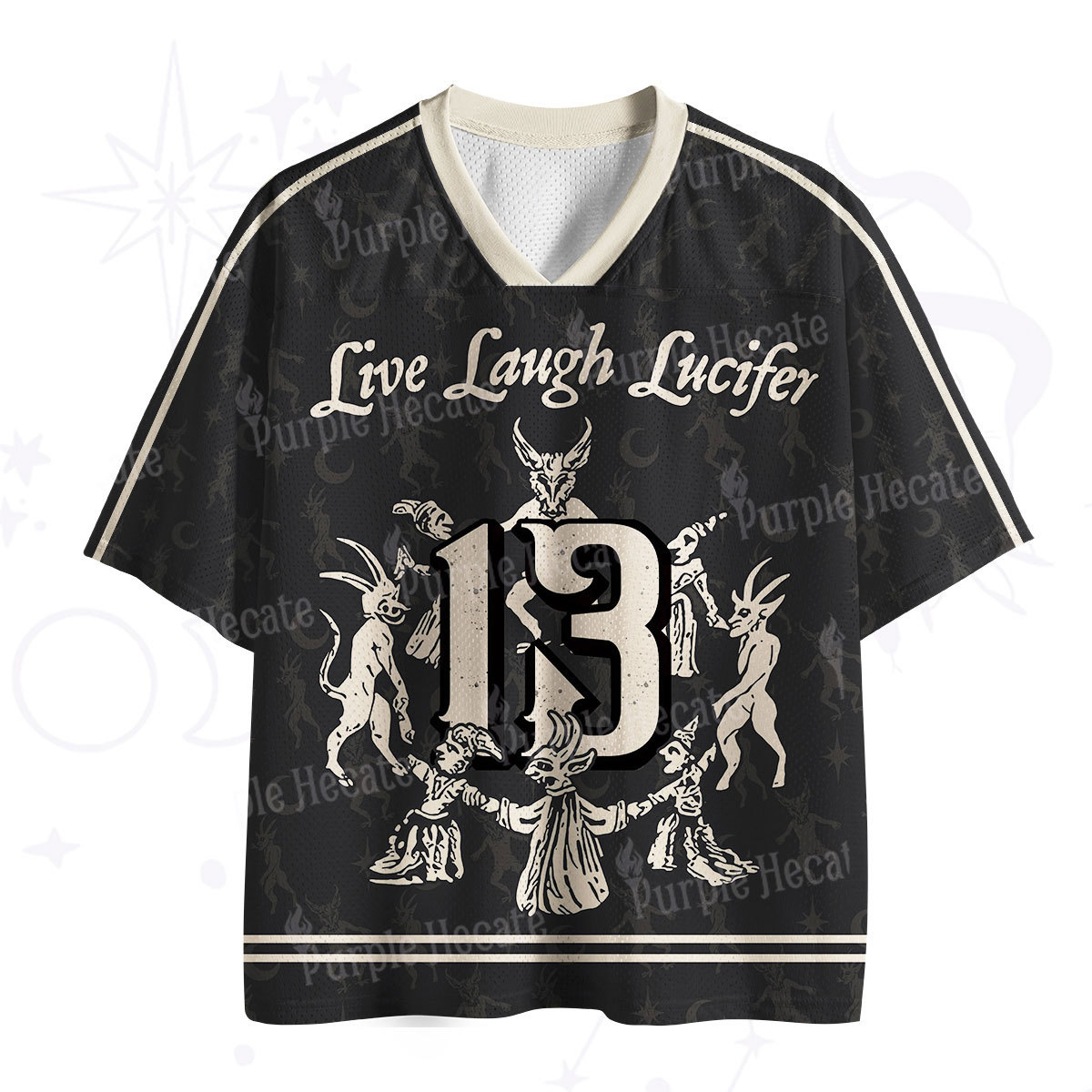 Purplehecate Live Laugh Lucifer With Wicked Delight Mesh Jersey
