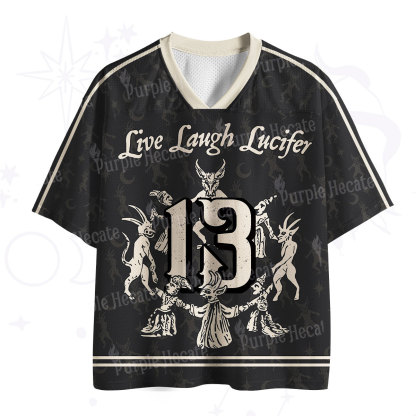 Purplehecate Live Laugh Lucifer With Wicked Delight Mesh Jersey