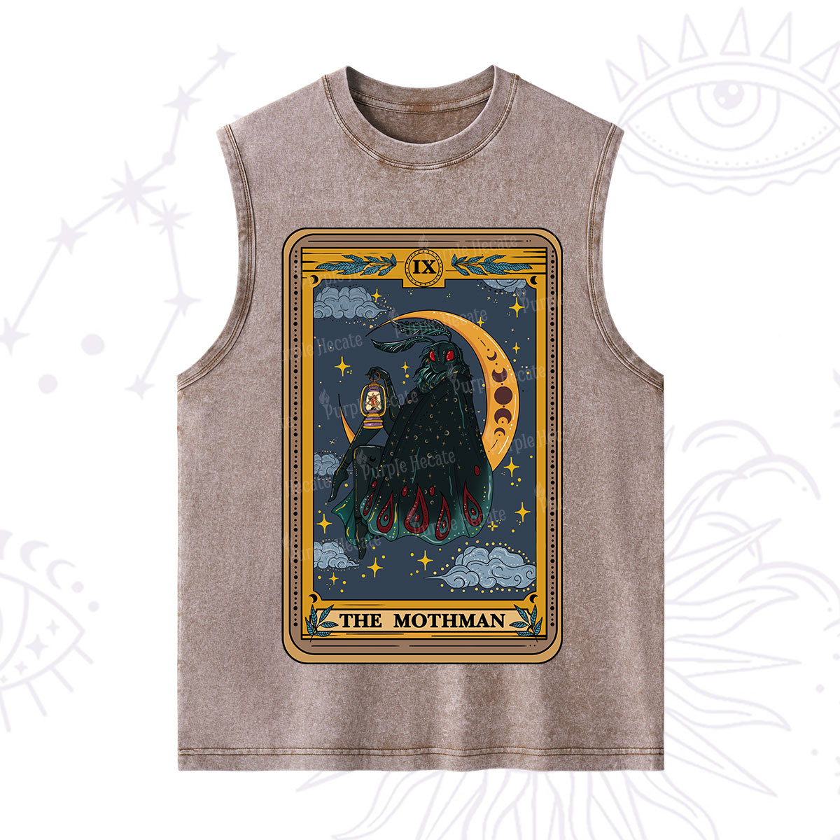 Purplehecate The Mothmen Tarot Washed Tank