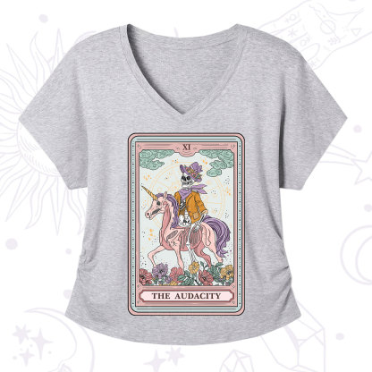 Purplehecate The Audacity Tarot Card V-Neck T-Shirt
