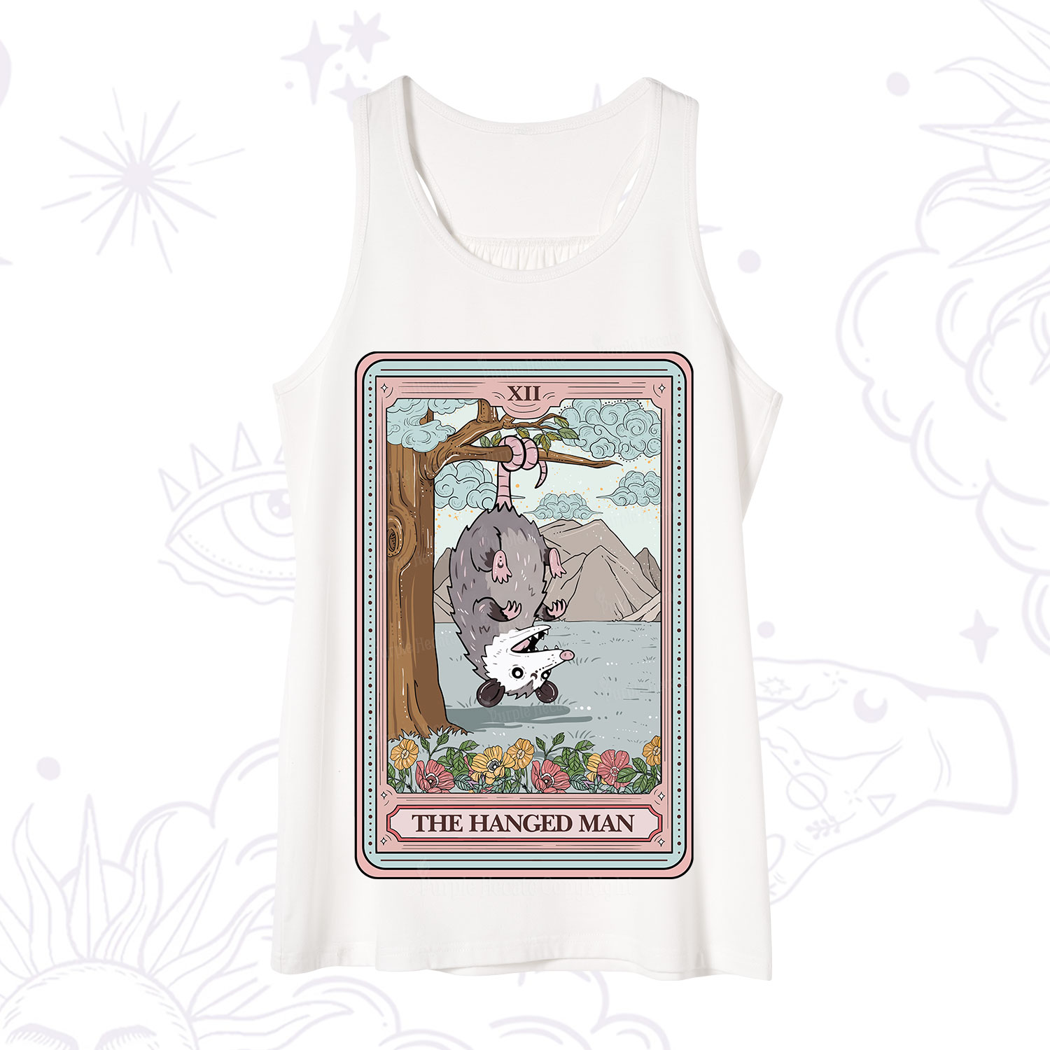 Purplehecate The Hanged Man Tarot Opossum Tank