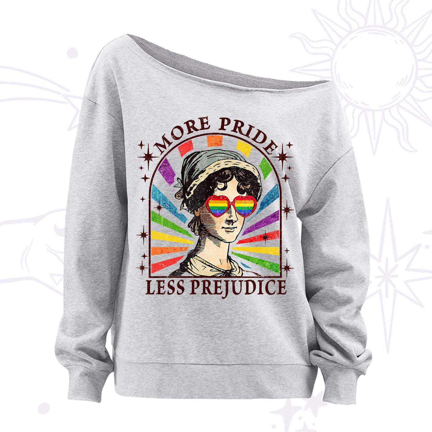 Purplehecate More Pride Less Prejudice Off The Shoulder Sweatshirt