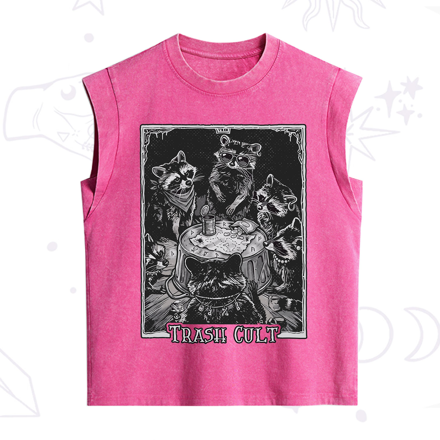 Purplehecate Trash Cult Raccoon Vintage Washed Tank