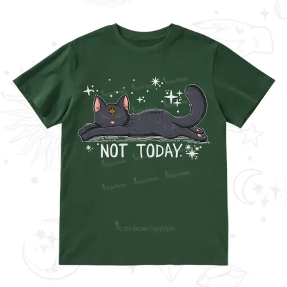 Purplehecate Not Today Cat T-Shirt