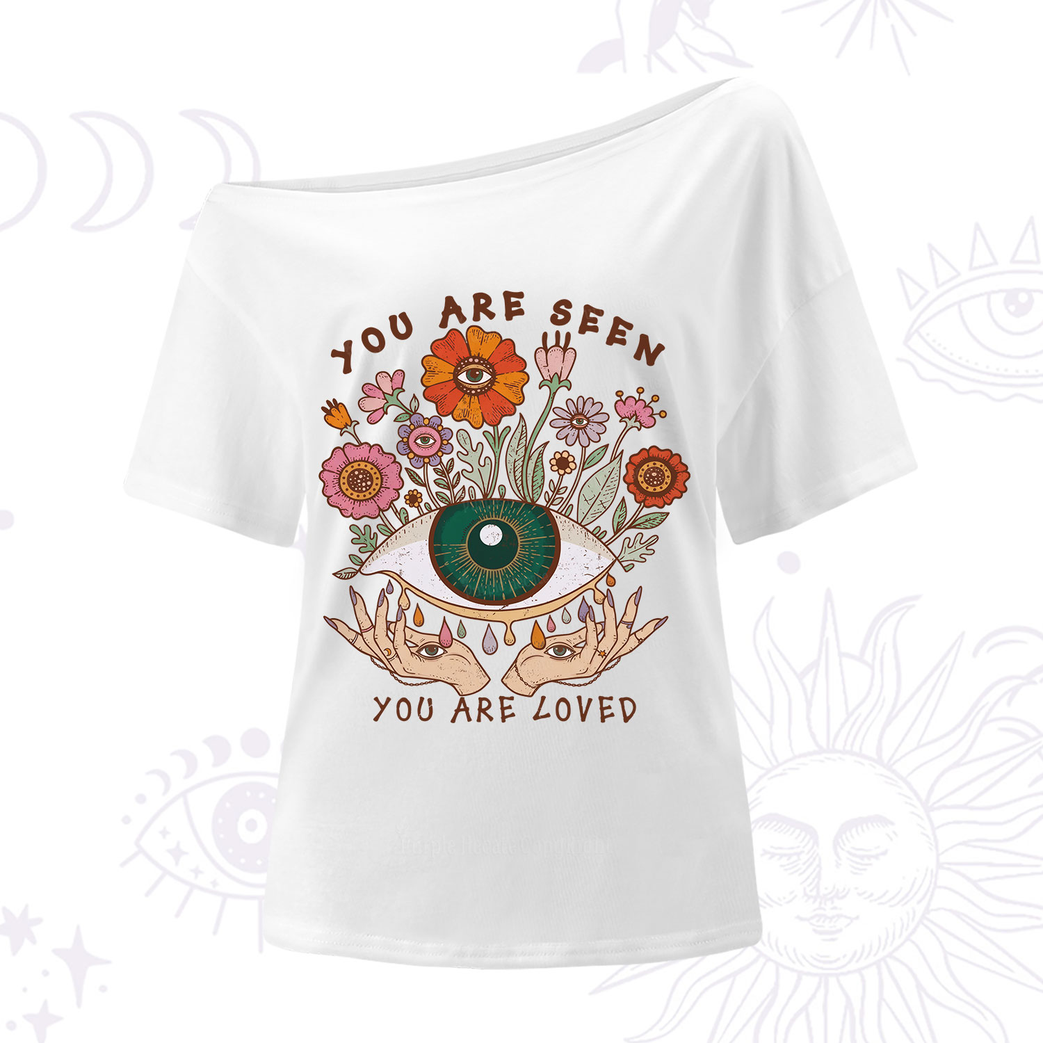 Purplehecate You Are Seen You Are Loved One Shoulder T-Shirt