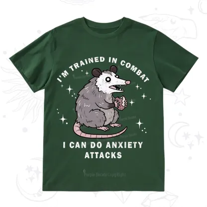 Purplehecate Anixety Attack Opossum T-Shirt