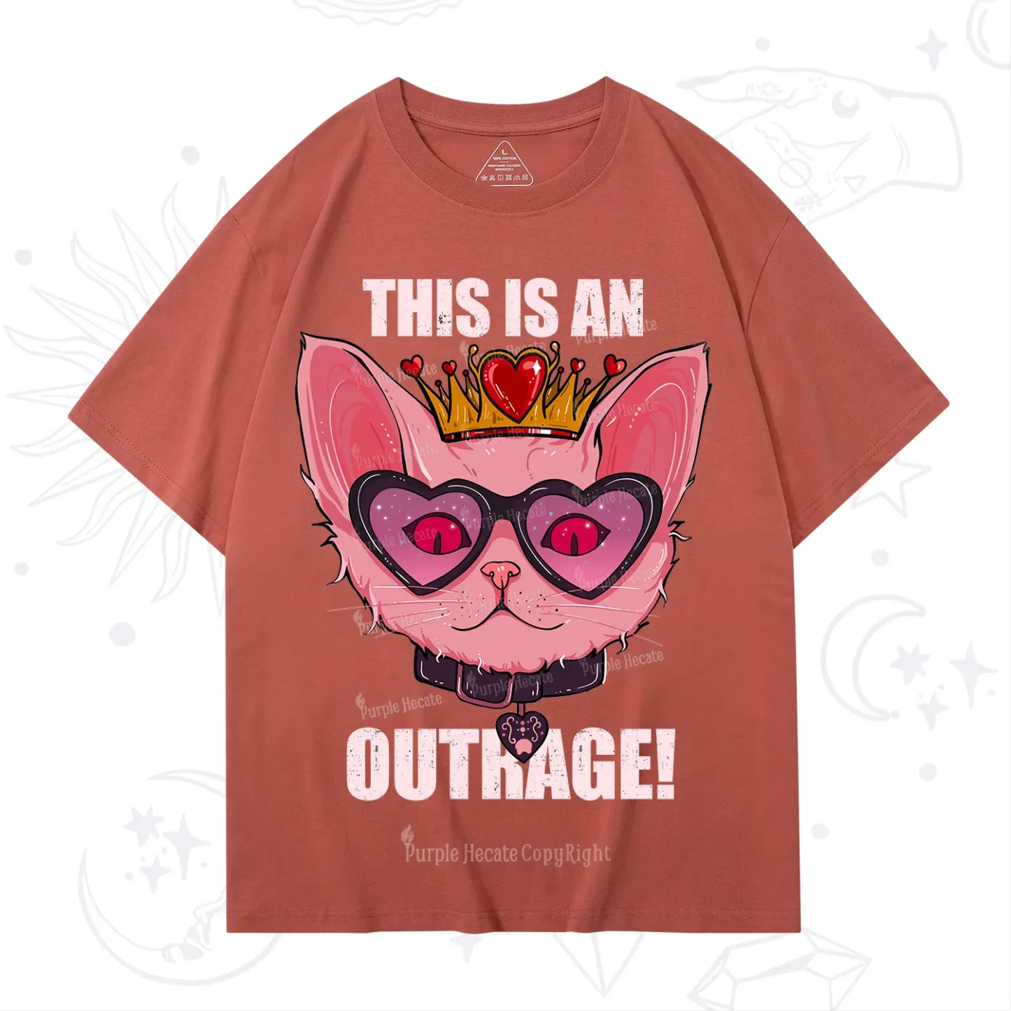 Purplehecate This is an Outrage T-Shirt