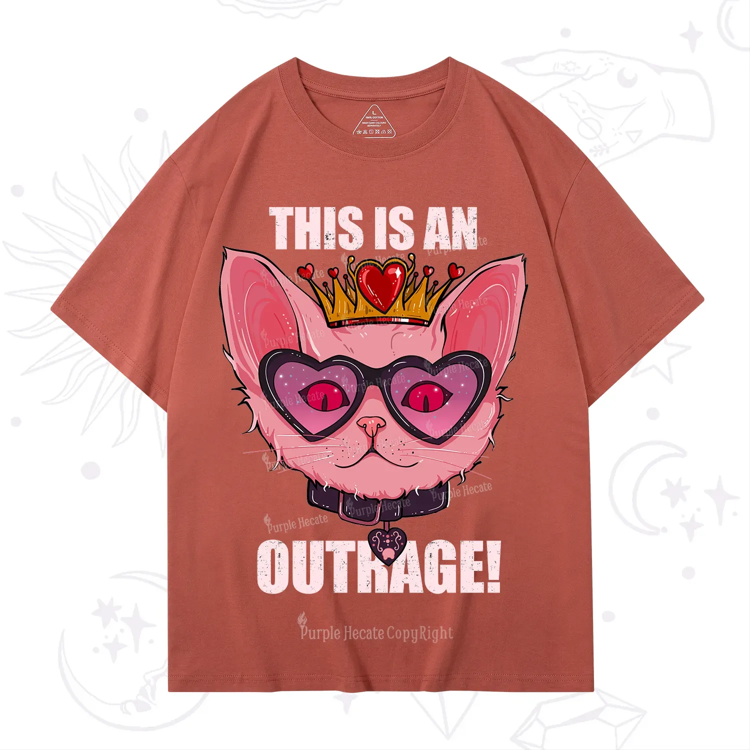 Purplehecate This is an Outrage T-Shirt