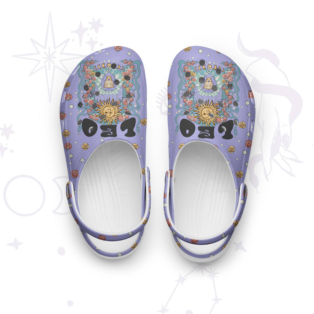 Purplehecate Leo Spirit Zodiac Rubber Clogs