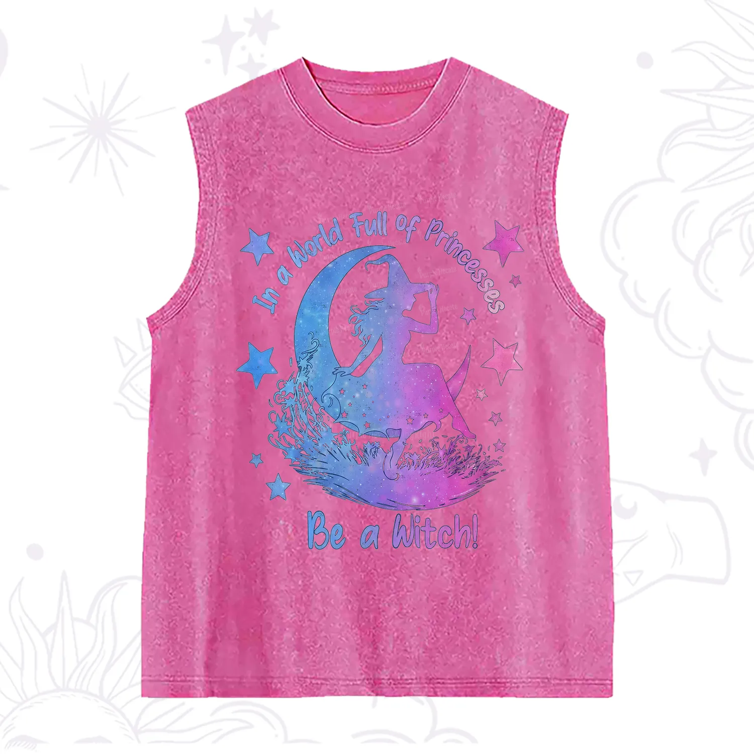 Purplehecate In a World Full of Princesses be a Witch Washed Tank