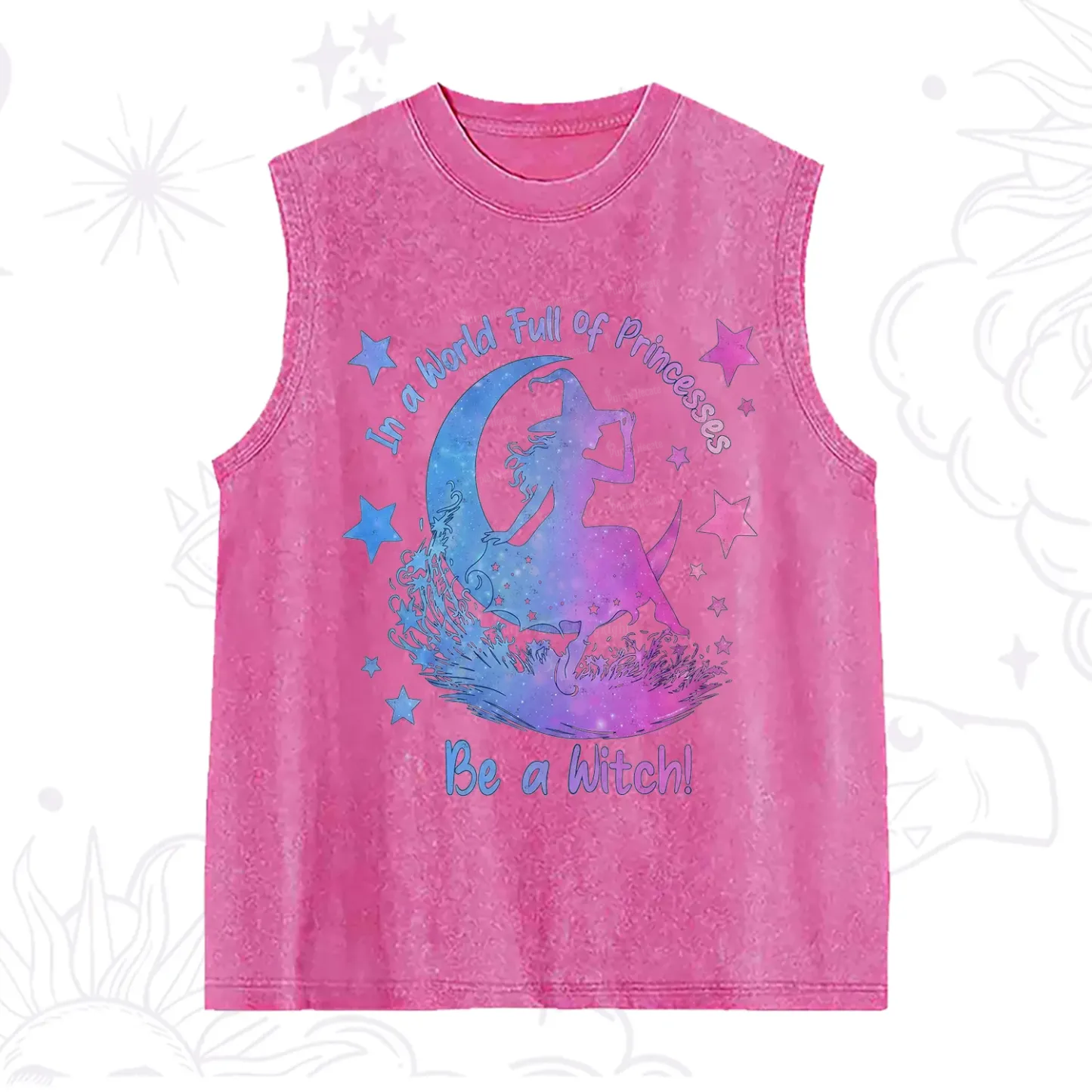 Purplehecate In a World Full of Princesses be a Witch Washed Tank
