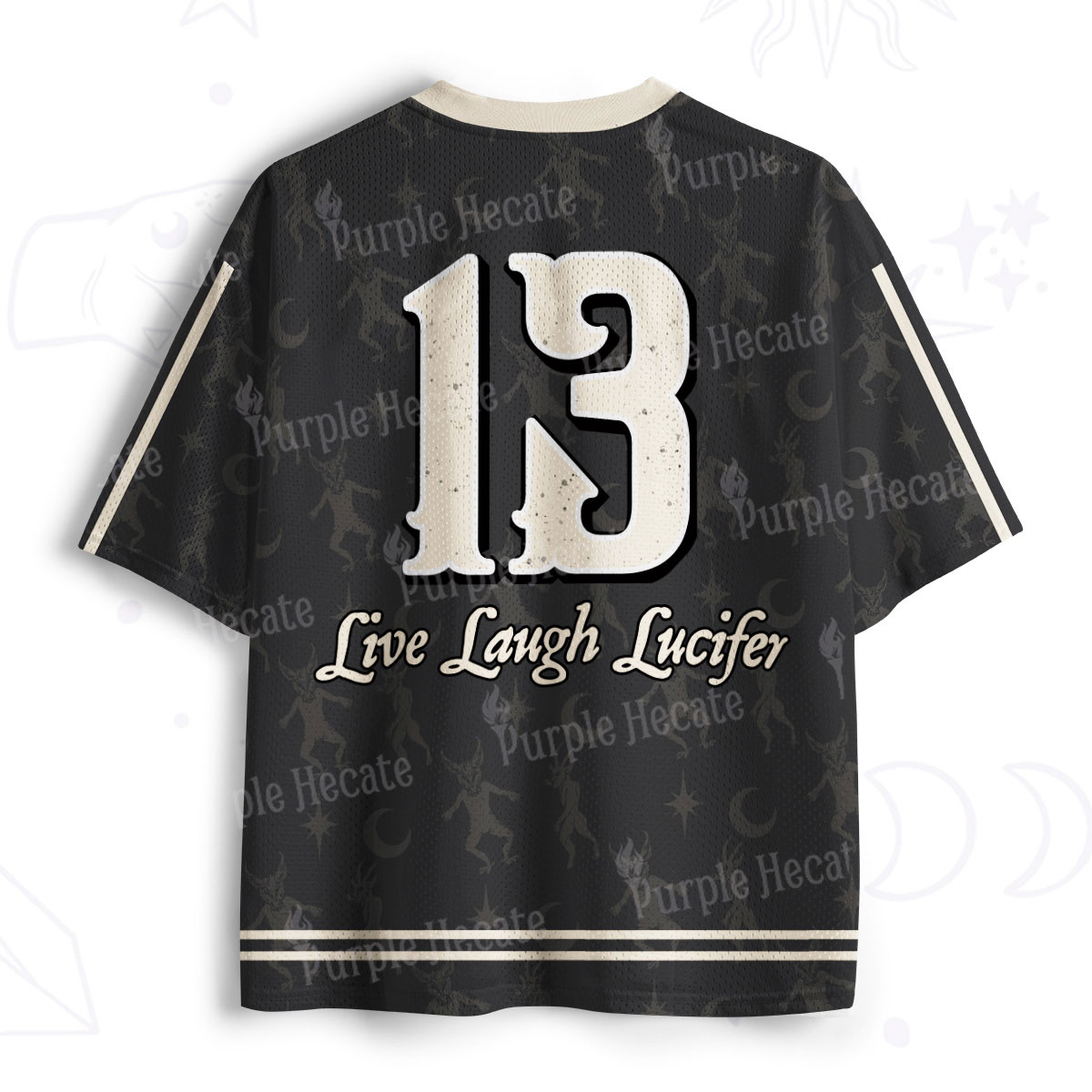 Purplehecate Live Laugh Lucifer With Wicked Delight Mesh Jersey