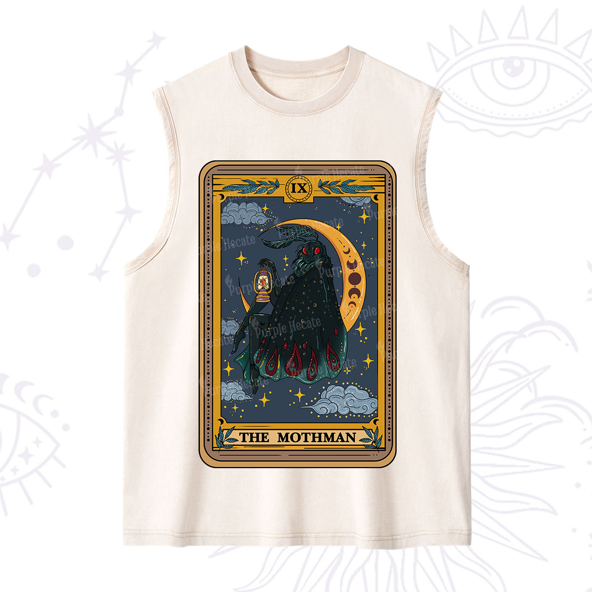 Purplehecate The Mothmen Tarot Washed Tank