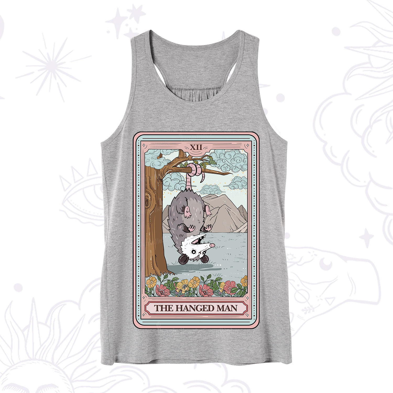 Purplehecate The Hanged Man Tarot Opossum Tank