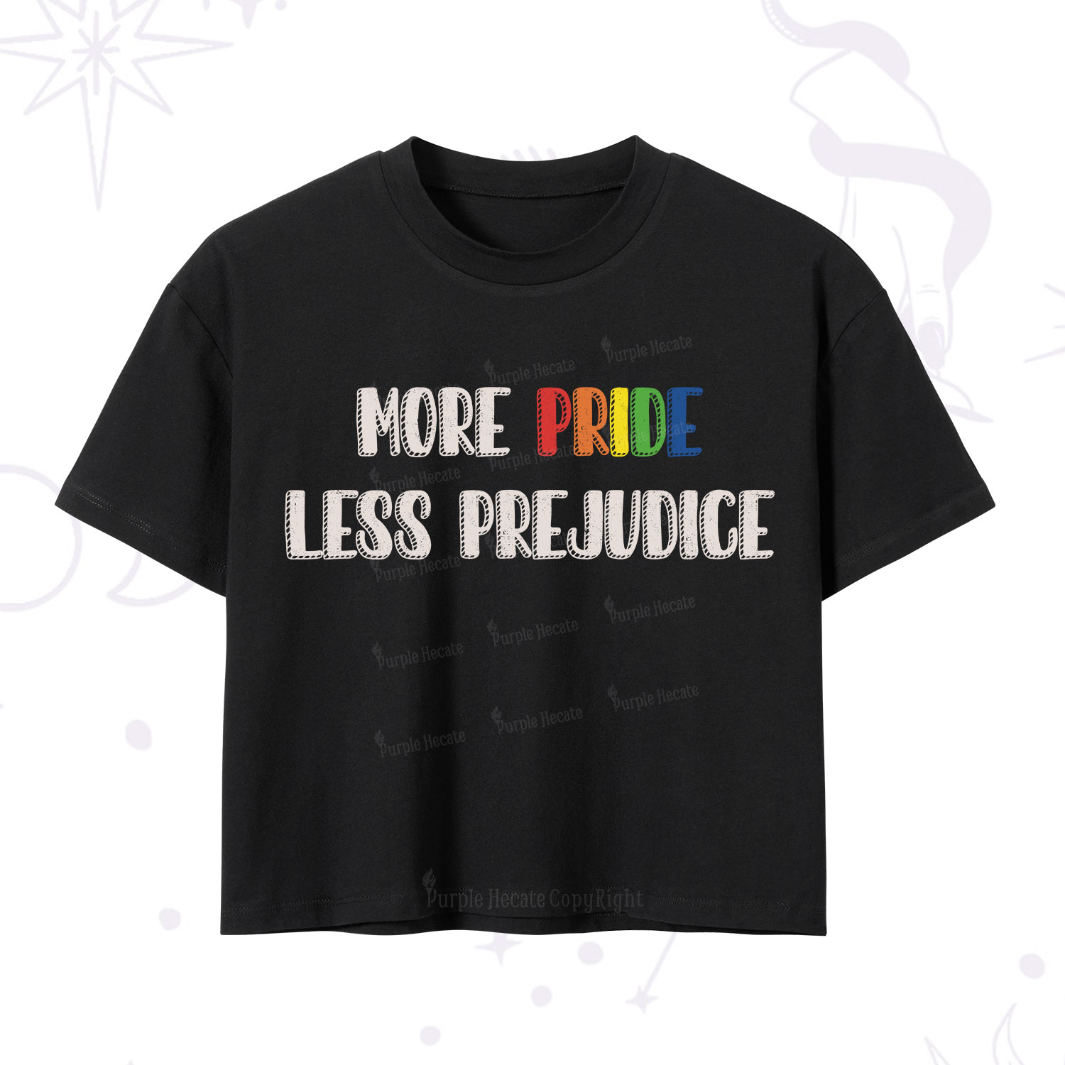 Purplehecate More Pride Less Prejudice Crop T-Shirt