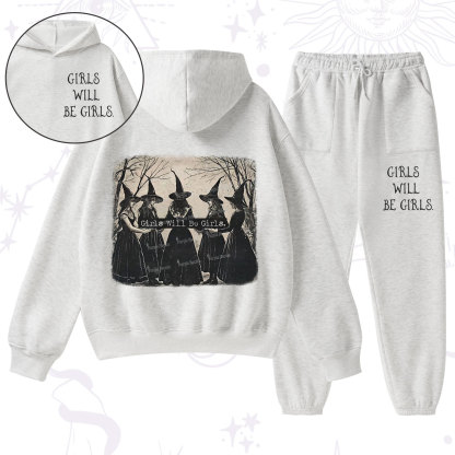 Purplehecate Girls Will Be Girls Witch Fleece Hoodie Suit