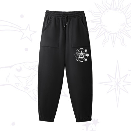 Purplehecate Moon Bee Fleece Sweatpants