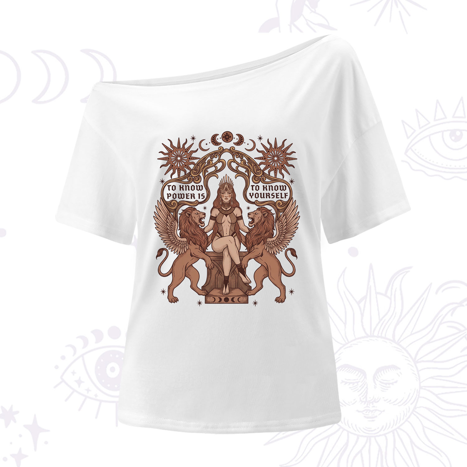 Purplehecate Awakening of Power and Self-Knowledge One Shoulder T-Shirt