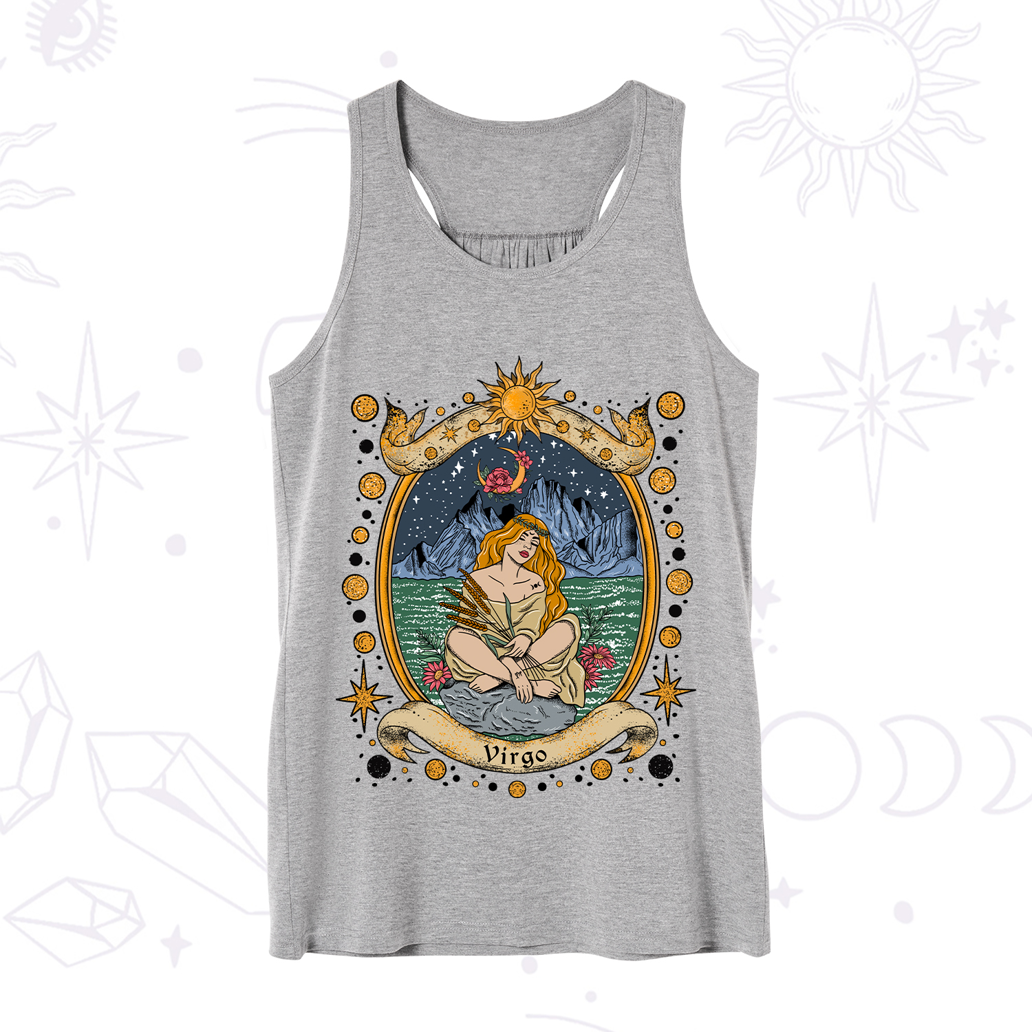 Purplehecate Celestial Virgo Zodiac Tank