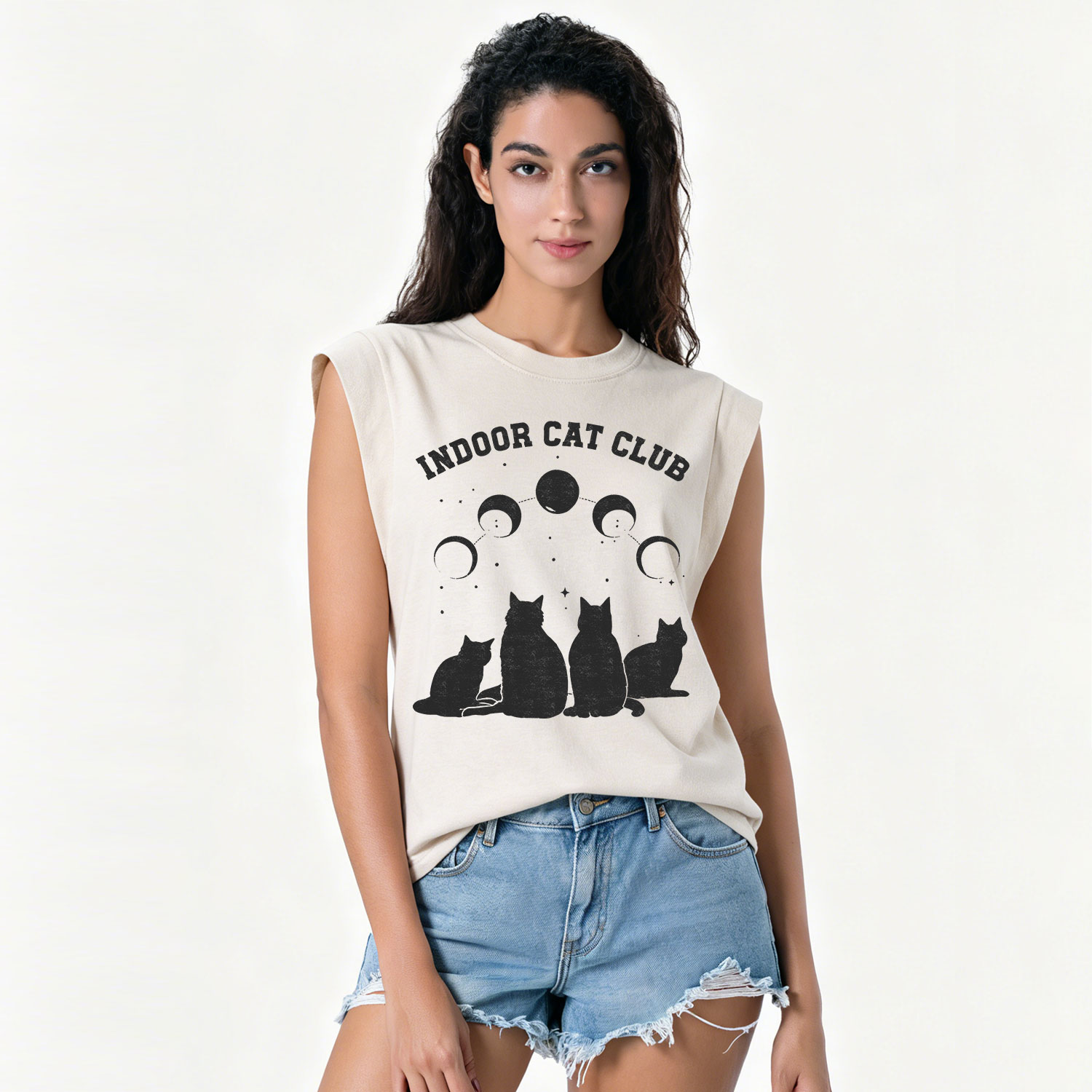 Purplehecate Indoor Cat Club Vintage Washed Tank
