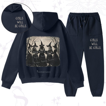 Purplehecate Girls Will Be Girls Witch Fleece Hoodie Suit