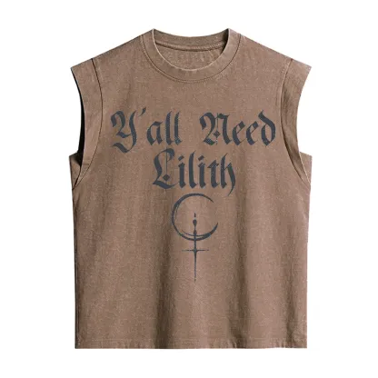 Purplehecate Y'all Need Lilith Vintage Washed Tank