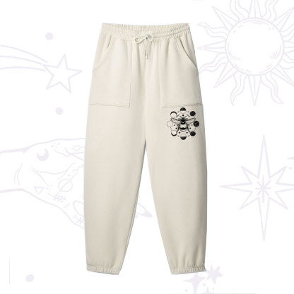 Purplehecate Moon Bee Fleece Sweatpants