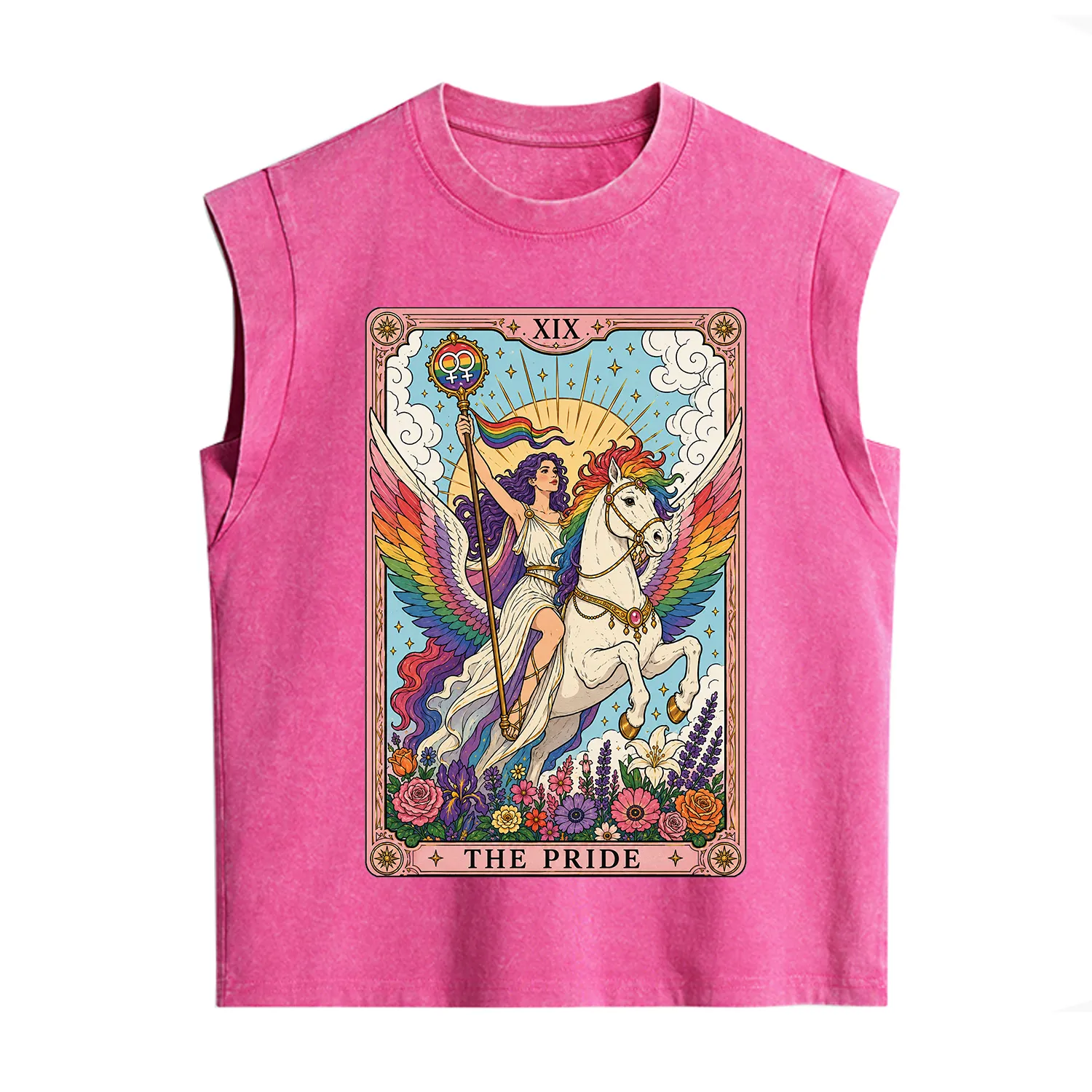 Purplehecate The Pride Tarot Card Vintage Washed Tank