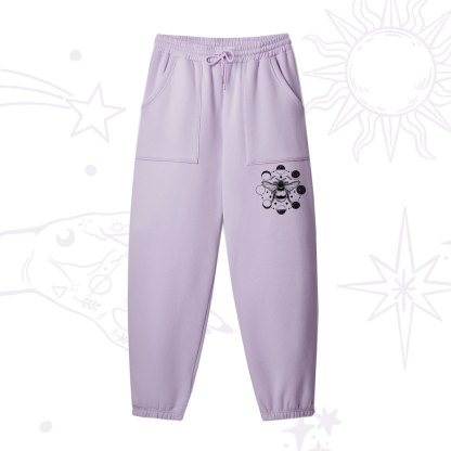 Purplehecate Moon Bee Fleece Sweatpants