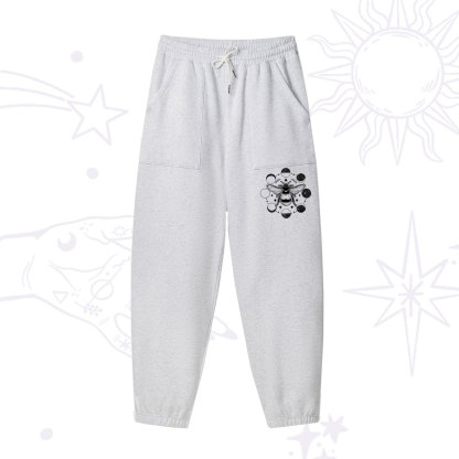 Purplehecate Moon Bee Fleece Sweatpants