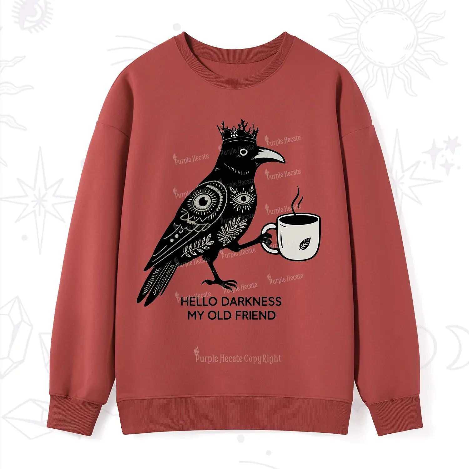 Purplehecate Hello Darkness My Old Friend Sweatshirt