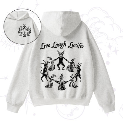 Purplehecate Live Laugh Lucifer Fleece Hoodie Suit