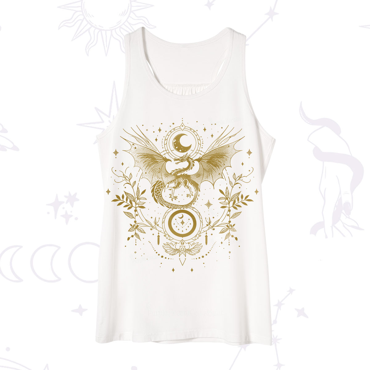 Purplehecate Celestial Dragon Moon Phase Tank