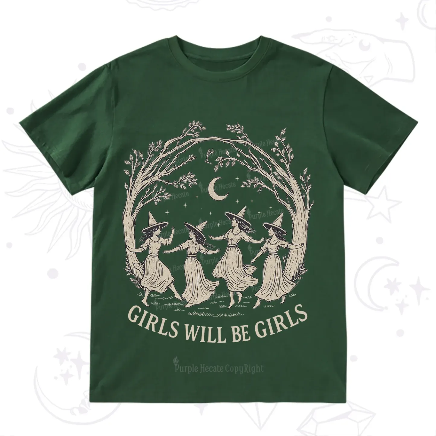 Purplehecate Girls Will Be Girls Witch T-Shirt
