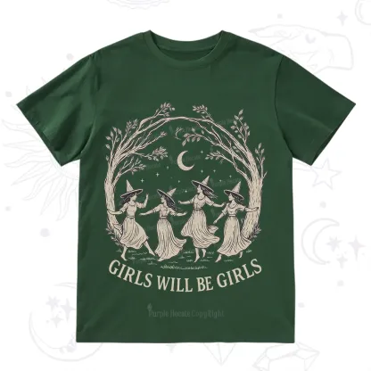 Purplehecate Girls Will Be Girls Witch T-Shirt