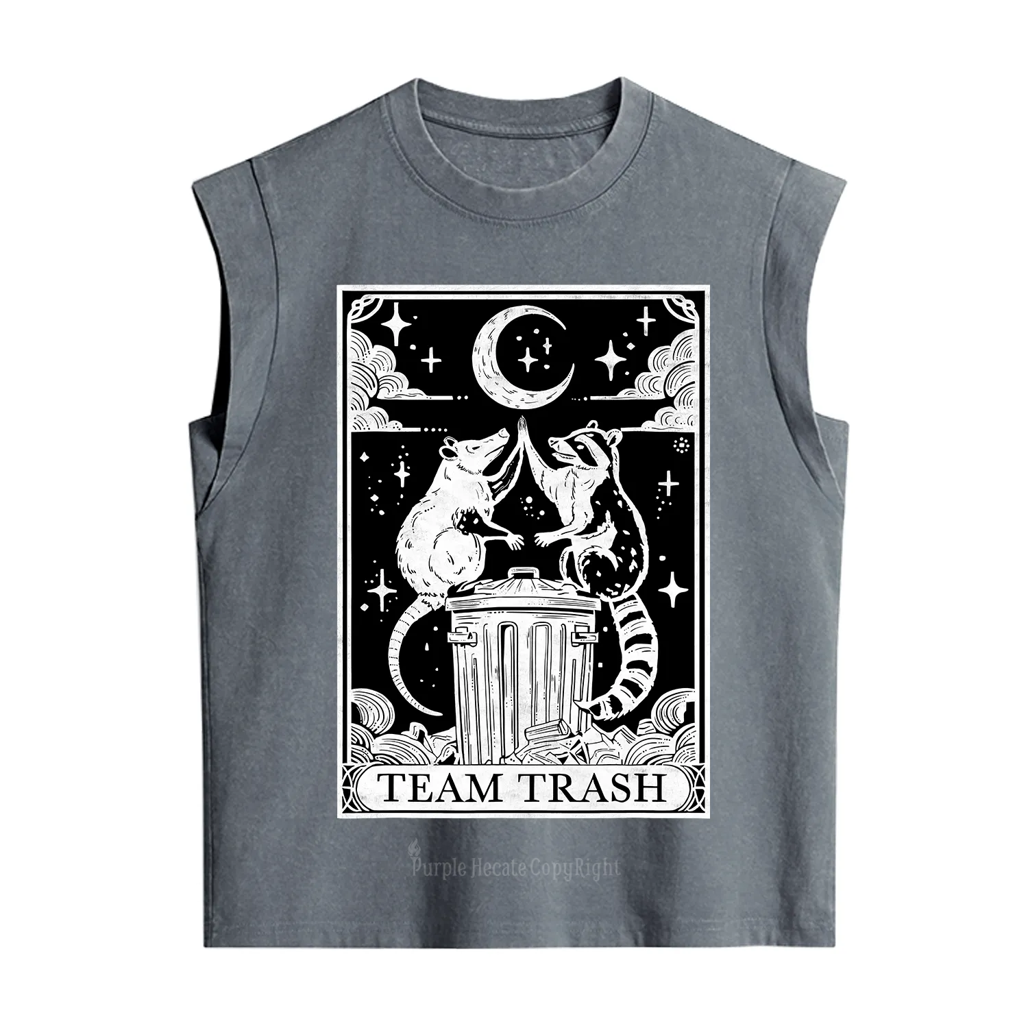 Purplehecate The Team Trash Tarot Vintage Washed Tank
