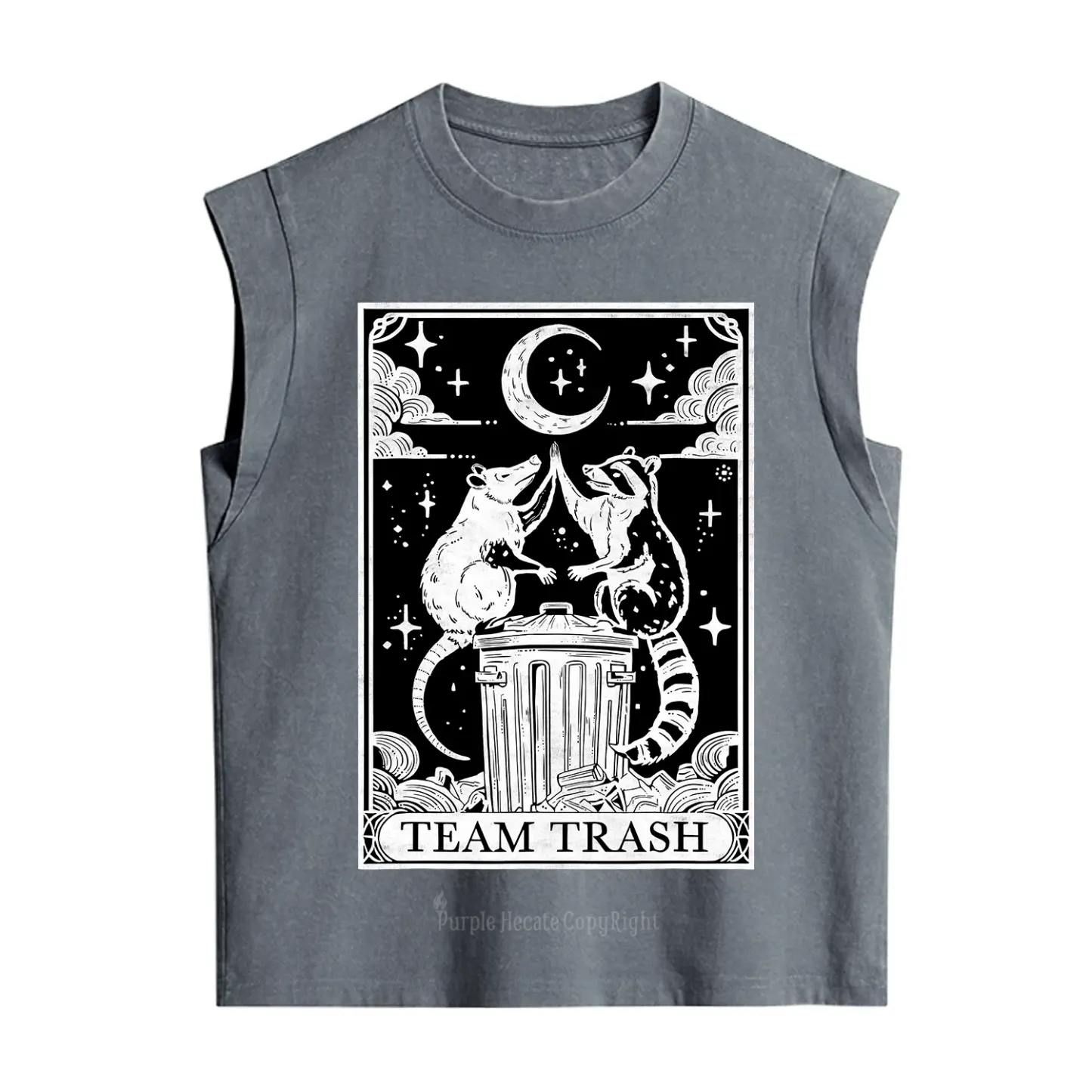Purplehecate The Team Trash Tarot Vintage Washed Tank