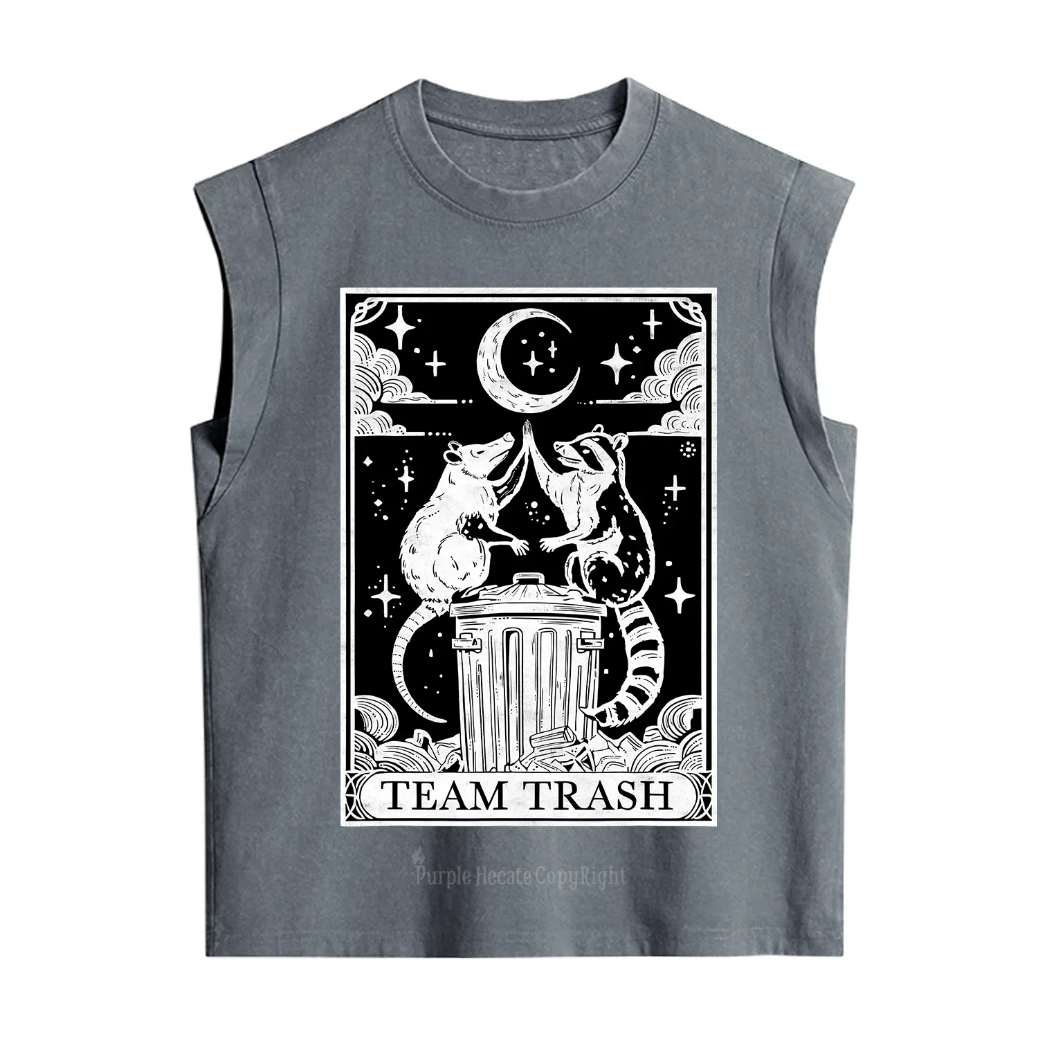 Purplehecate The Team Trash Tarot Vintage Washed Tank