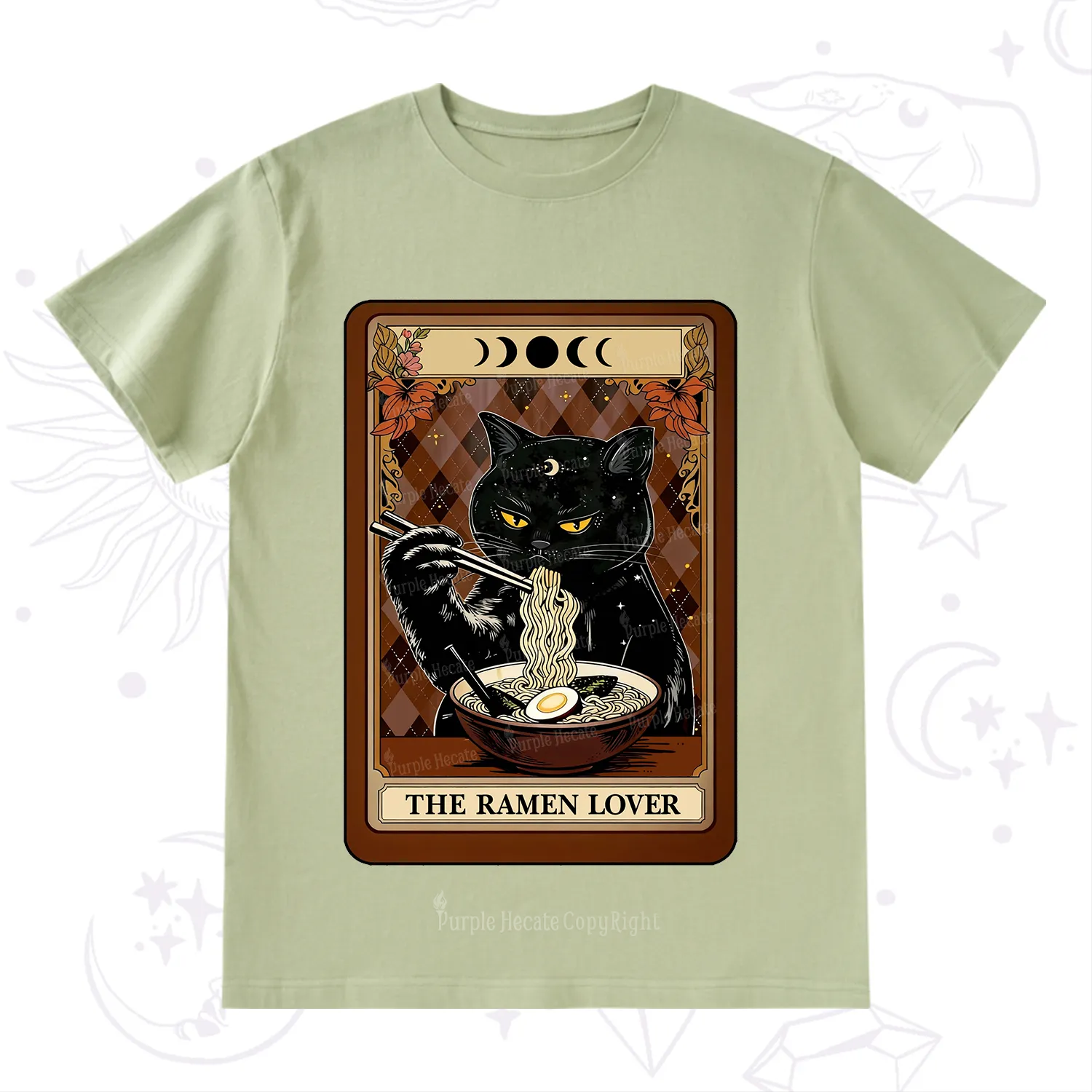Purplehecate The Ramen Lover Tarot T-Shirt