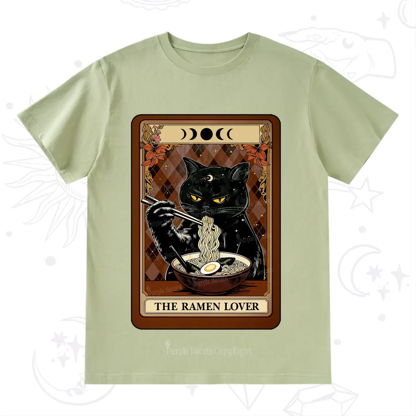 Purplehecate The Ramen Lover Tarot T-Shirt