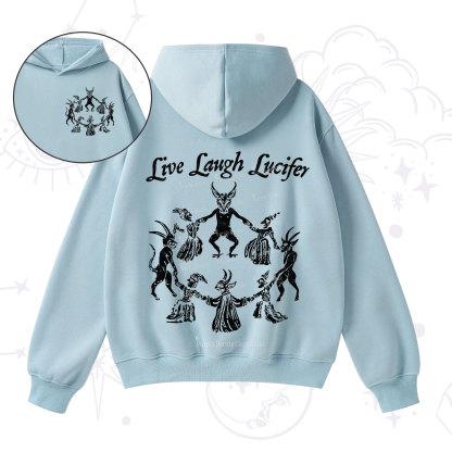 Purplehecate Live Laugh Lucifer Fleece Hoodie Suit