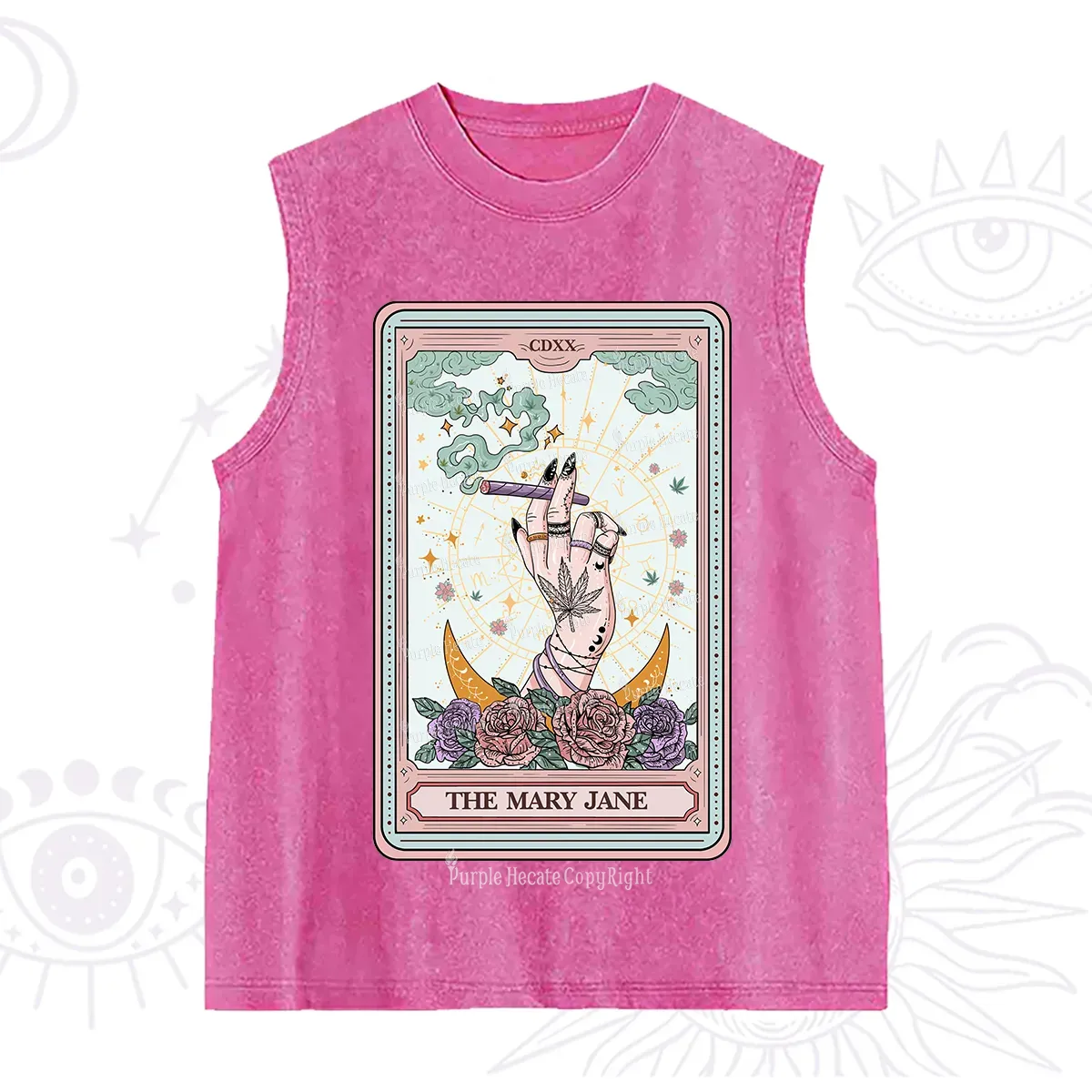 Purplehecate The Mary Jane Tarot Washed Tank
