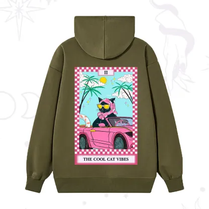 Purplehecate The Cool Cat Vibes Tarot Hoodie