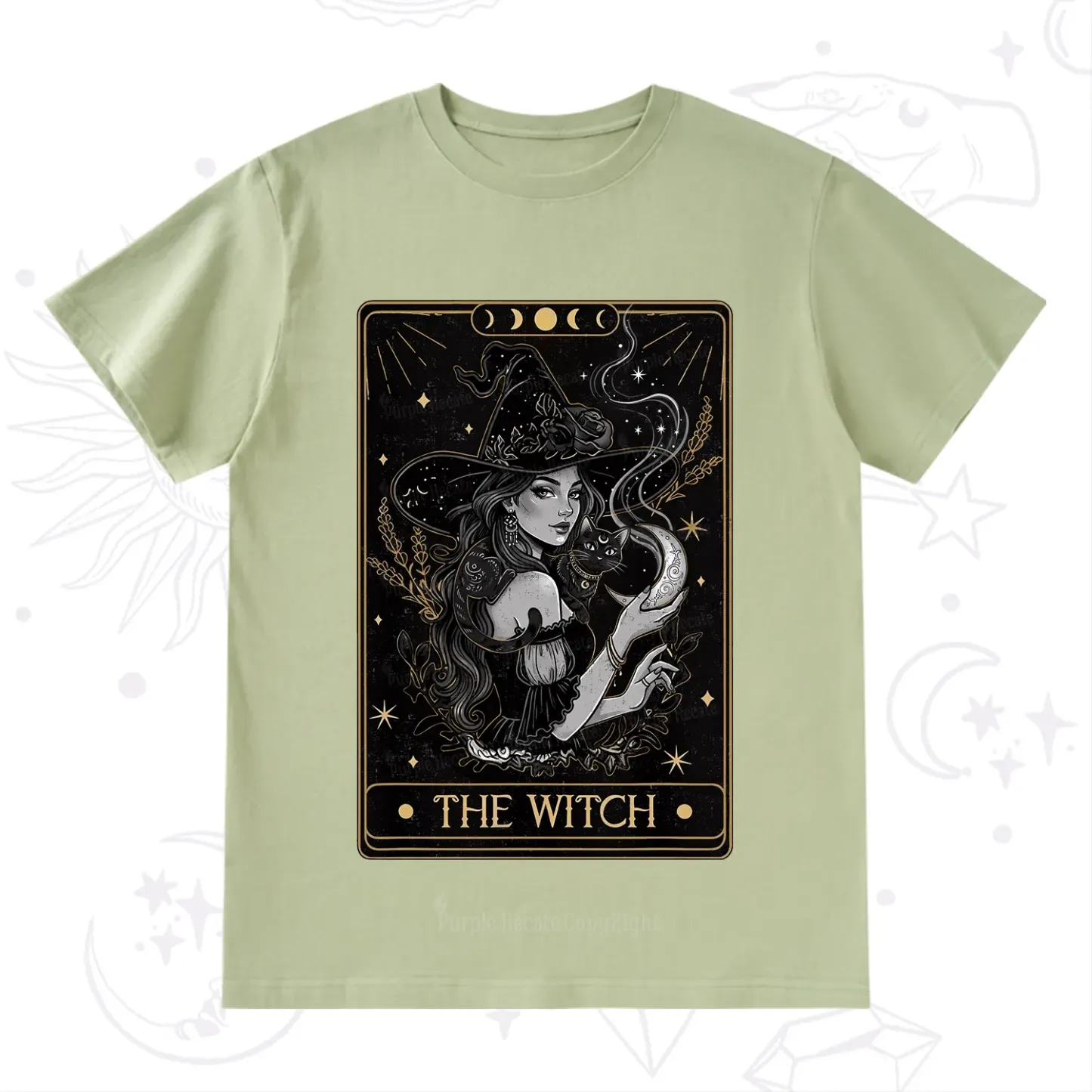 Purplehecate The Witch Enchanted Tarot Card T-Shirt