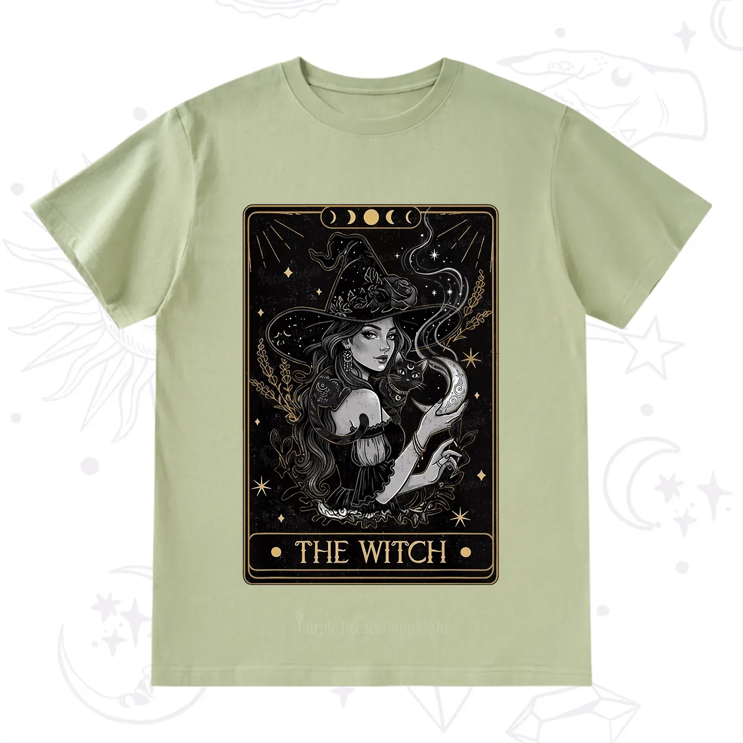 Purplehecate The Witch Enchanted Tarot Card T-Shirt