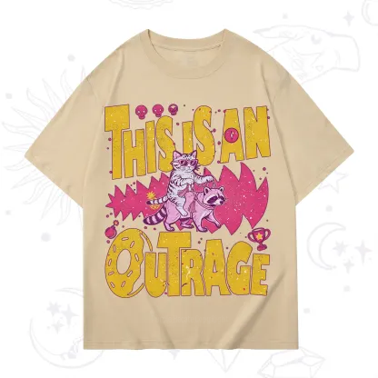 Purplehecate This Is An Outrage Angry Raccoons T-Shirt
