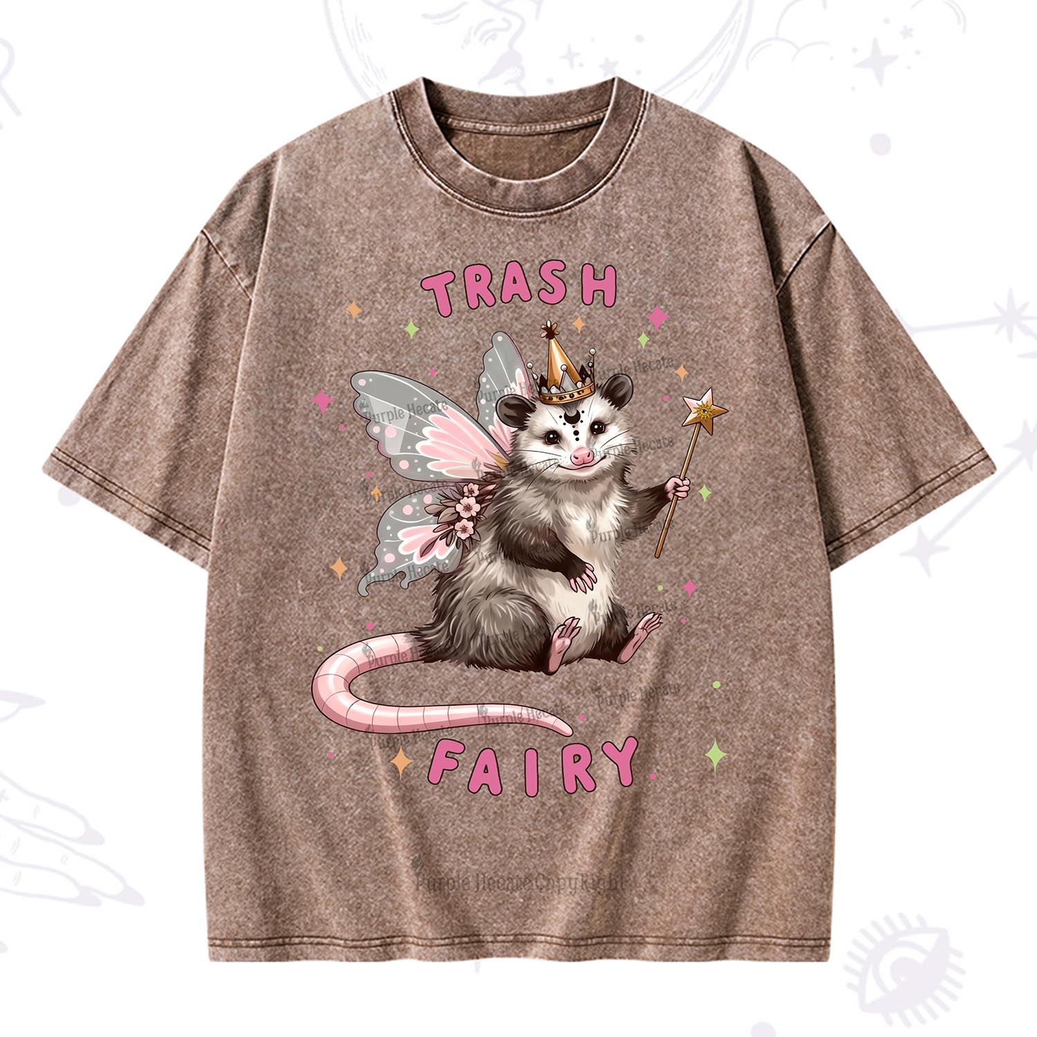 Purplehecate Trash Fairy Washed T-Shirt