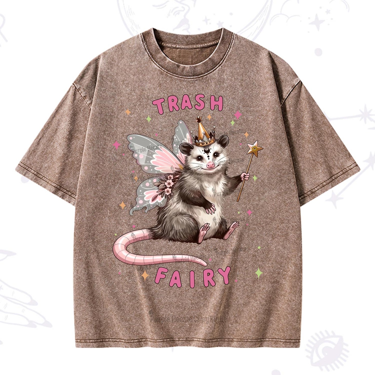 Purplehecate Trash Fairy Washed T-Shirt